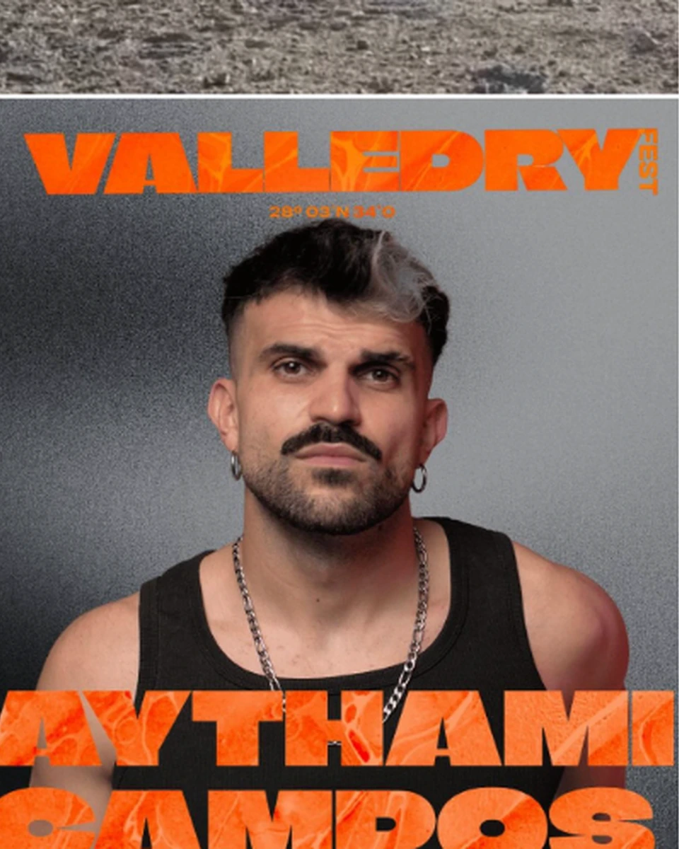 Cartel oficial de Aythami Campos en Valledry Fest 2025